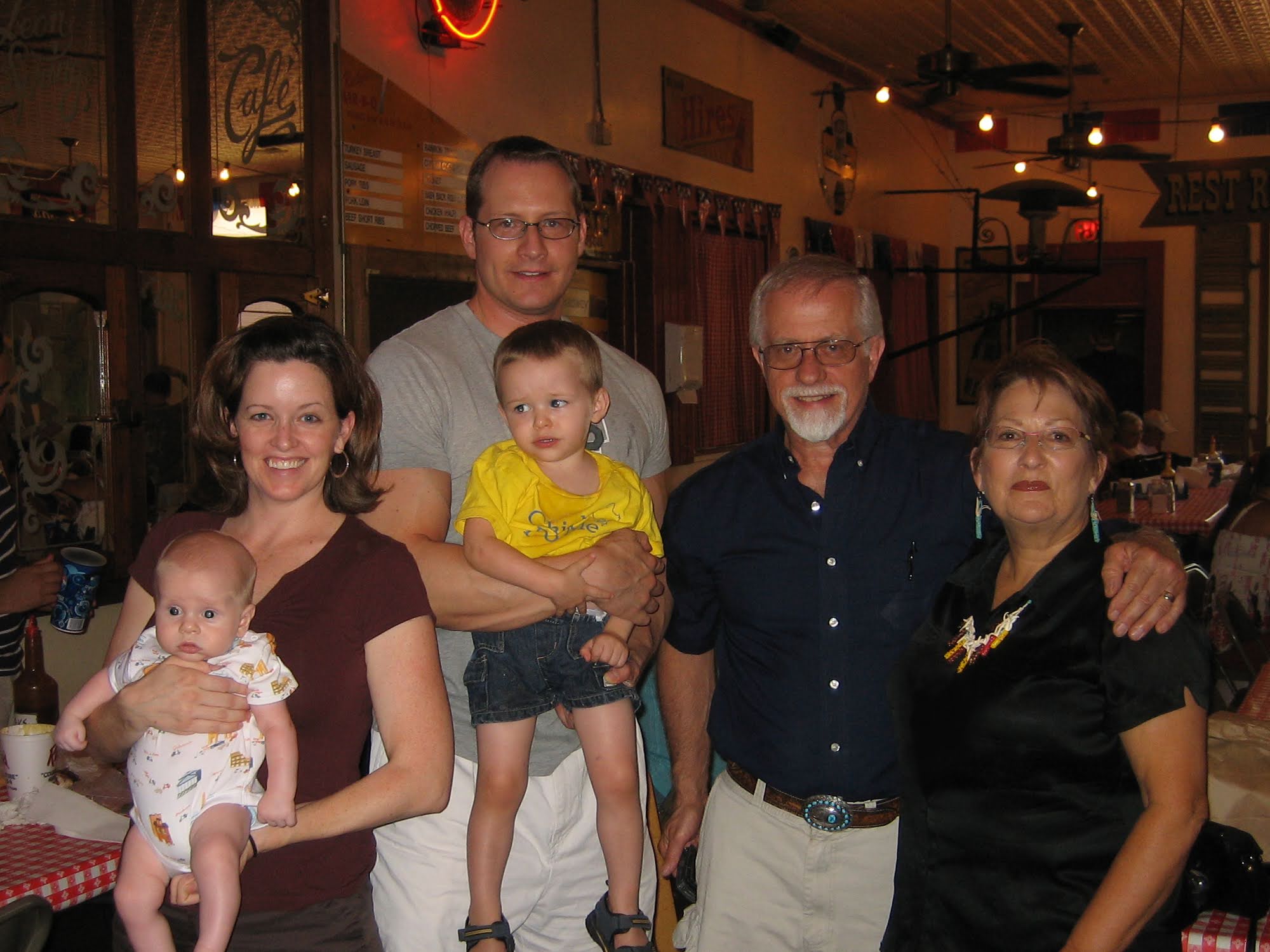 Steve Henry's family, Marty and Don, 2008