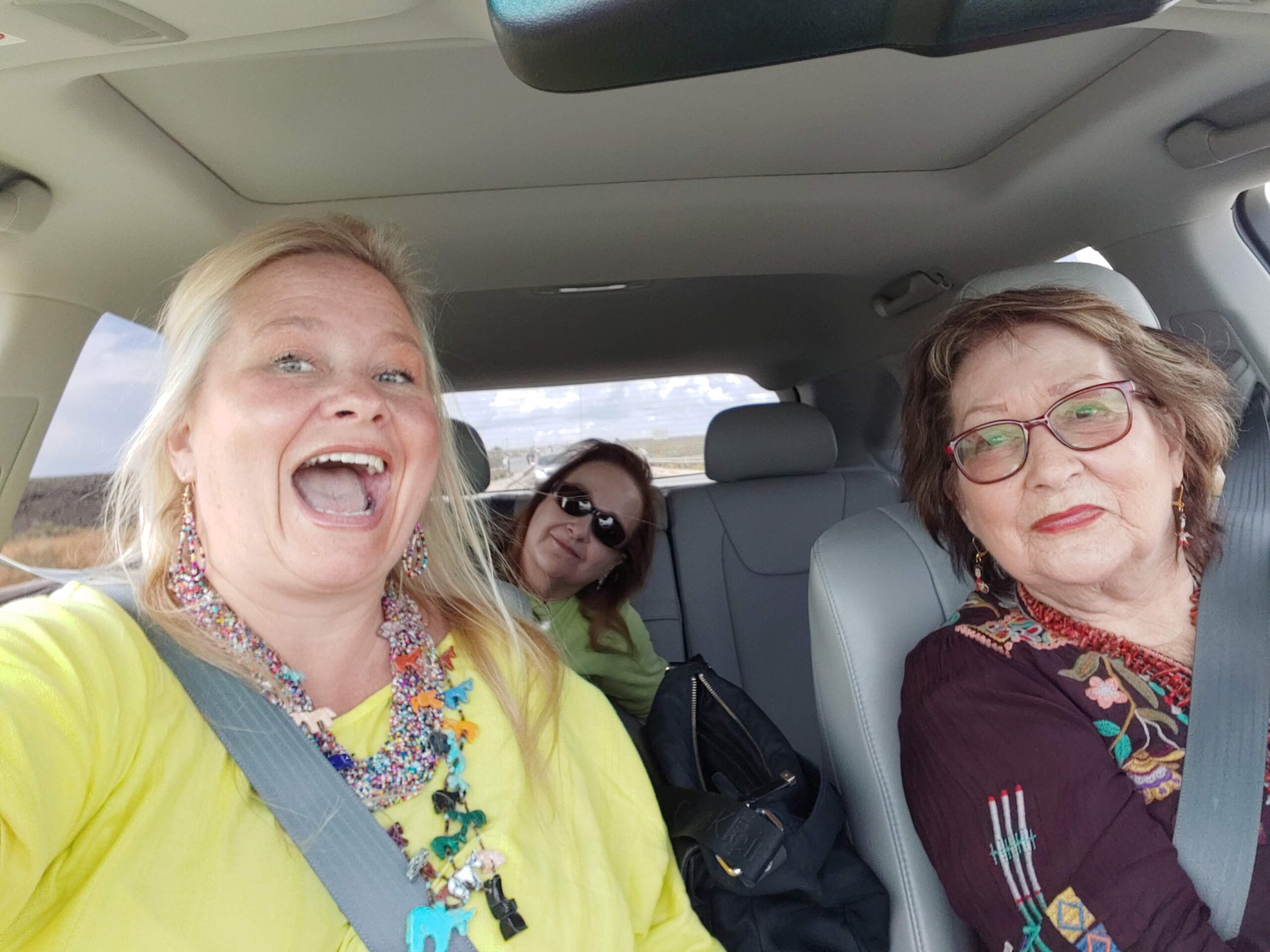 Tracy, Susie, Marty, Santa Fe road trip 2019