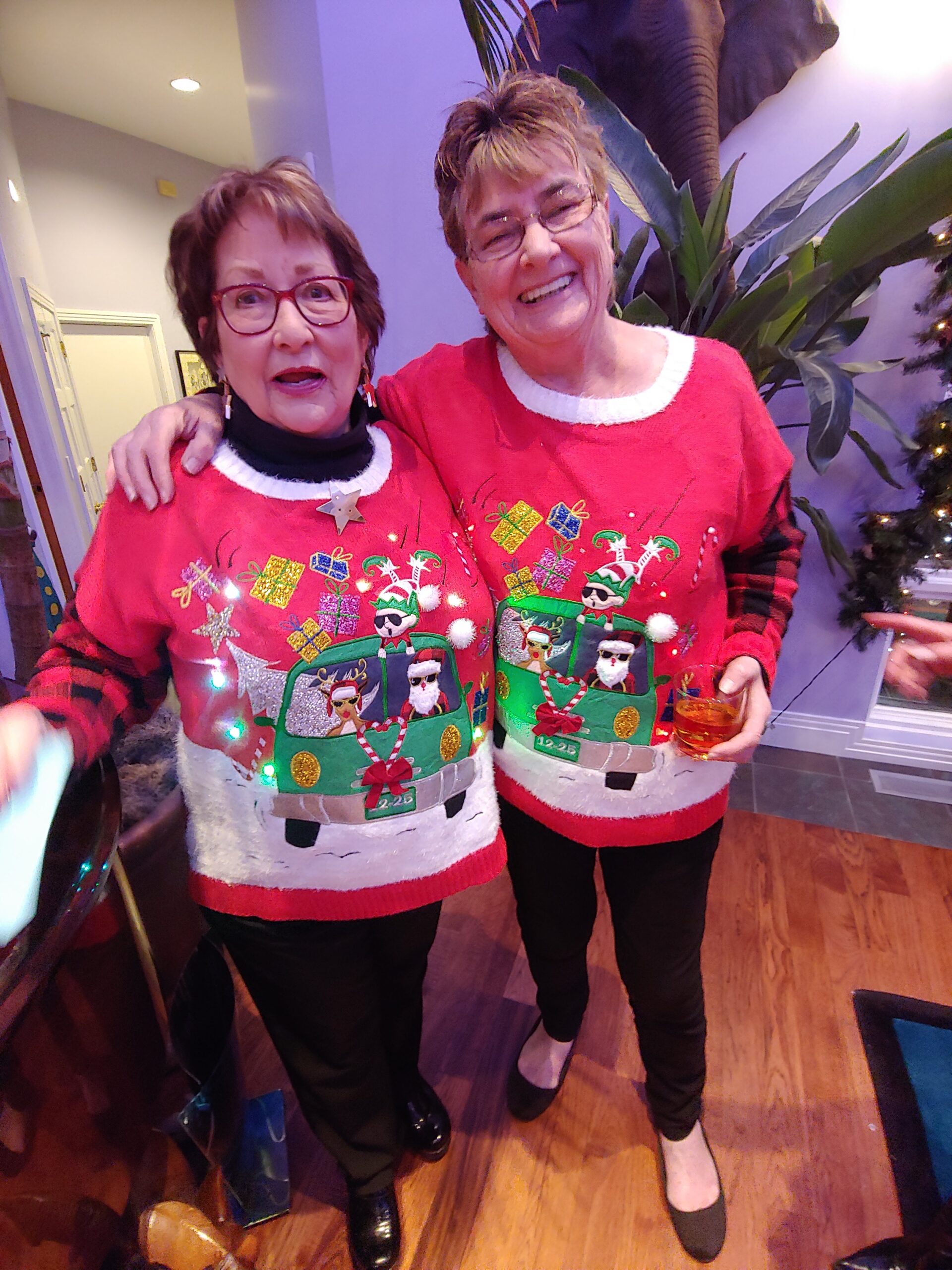 Tracy bought family Ugly Sweaters, and apparently, Marty found a doppelganger at the party :) Who wore it best? LOL