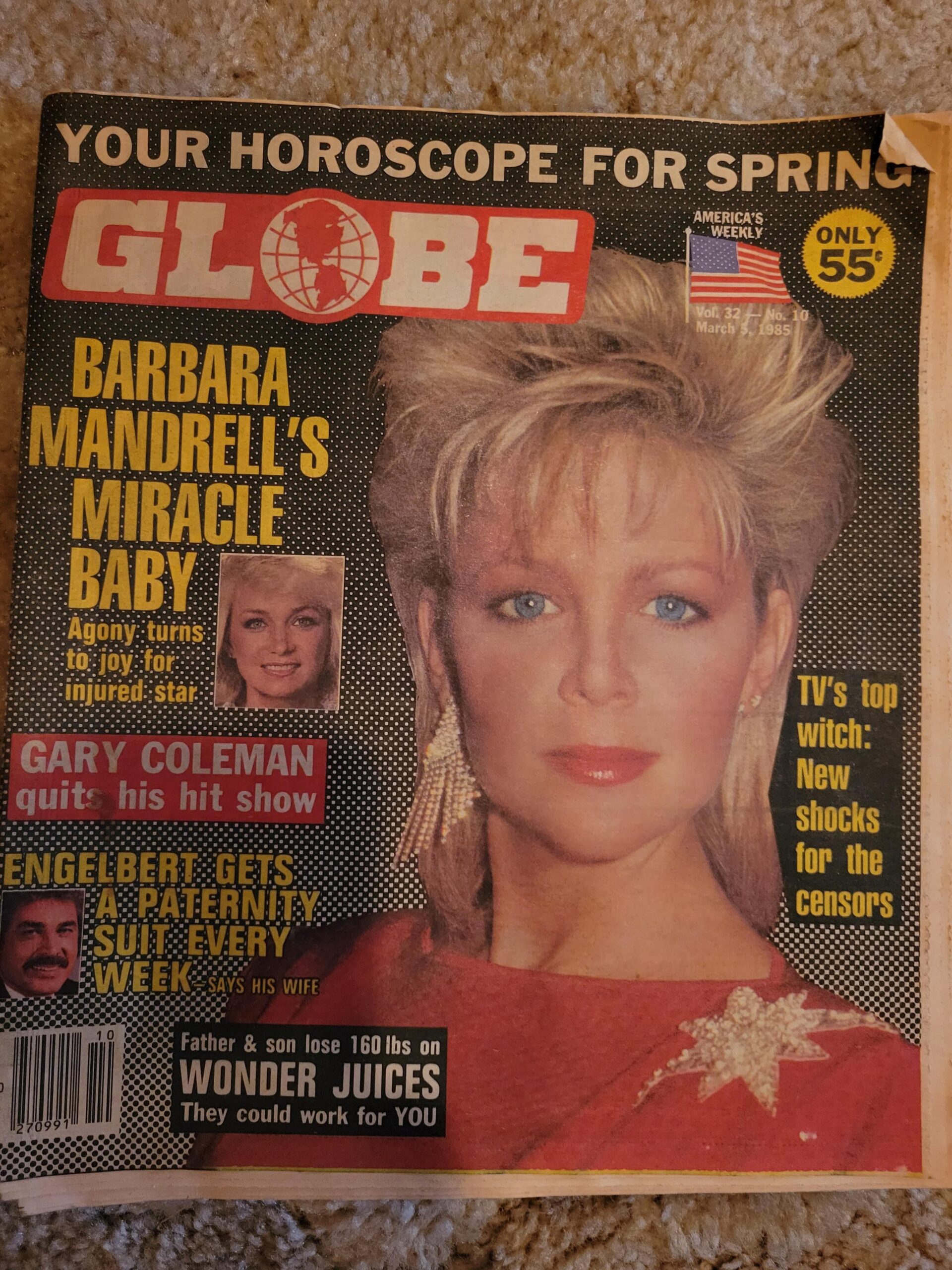 Marty made it into a Tabloid, March 6th 1983 issue of The Globe