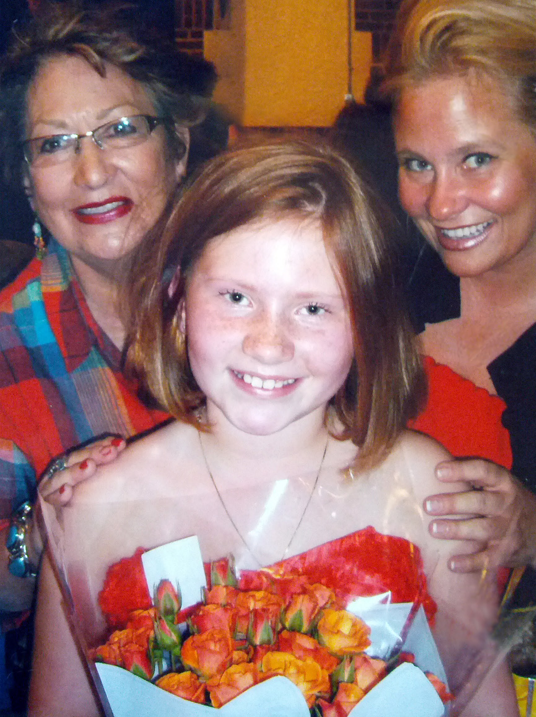 Marty, Presley, Tracy at Presley's school talent show performance, 2012