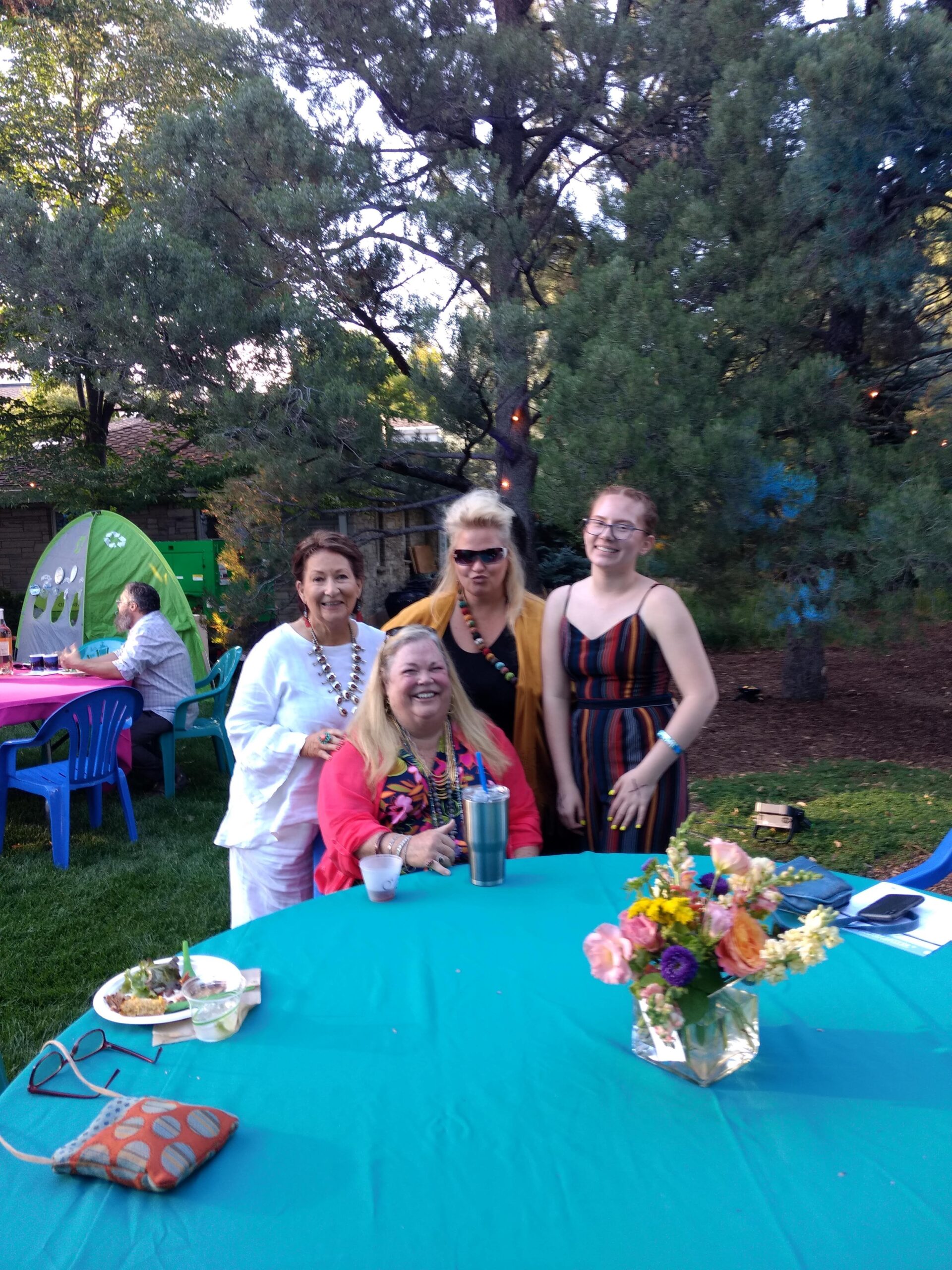 Marty, Tracy and Presley at Deb's party, 2018